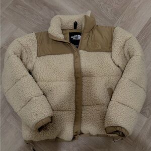 The North Face Beige and Cream Jacket